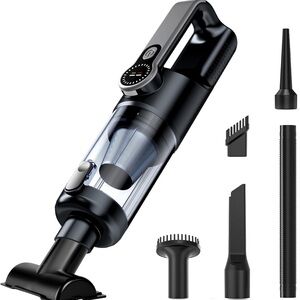 Cordless Black Vacuum Cleaner for car interior